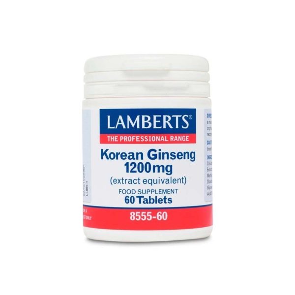 Κορεατικό Ginseng 1200 mg 60 κάψουλες Lamberts