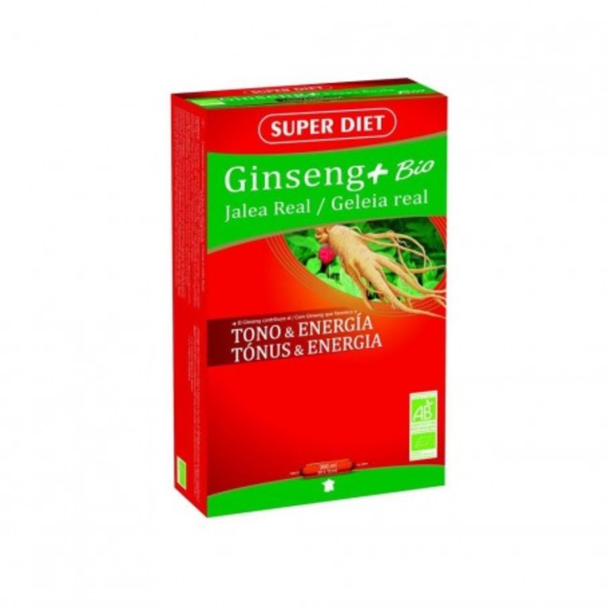Ginseng + Jalea Real Bio 20 Ampollas Superdiet