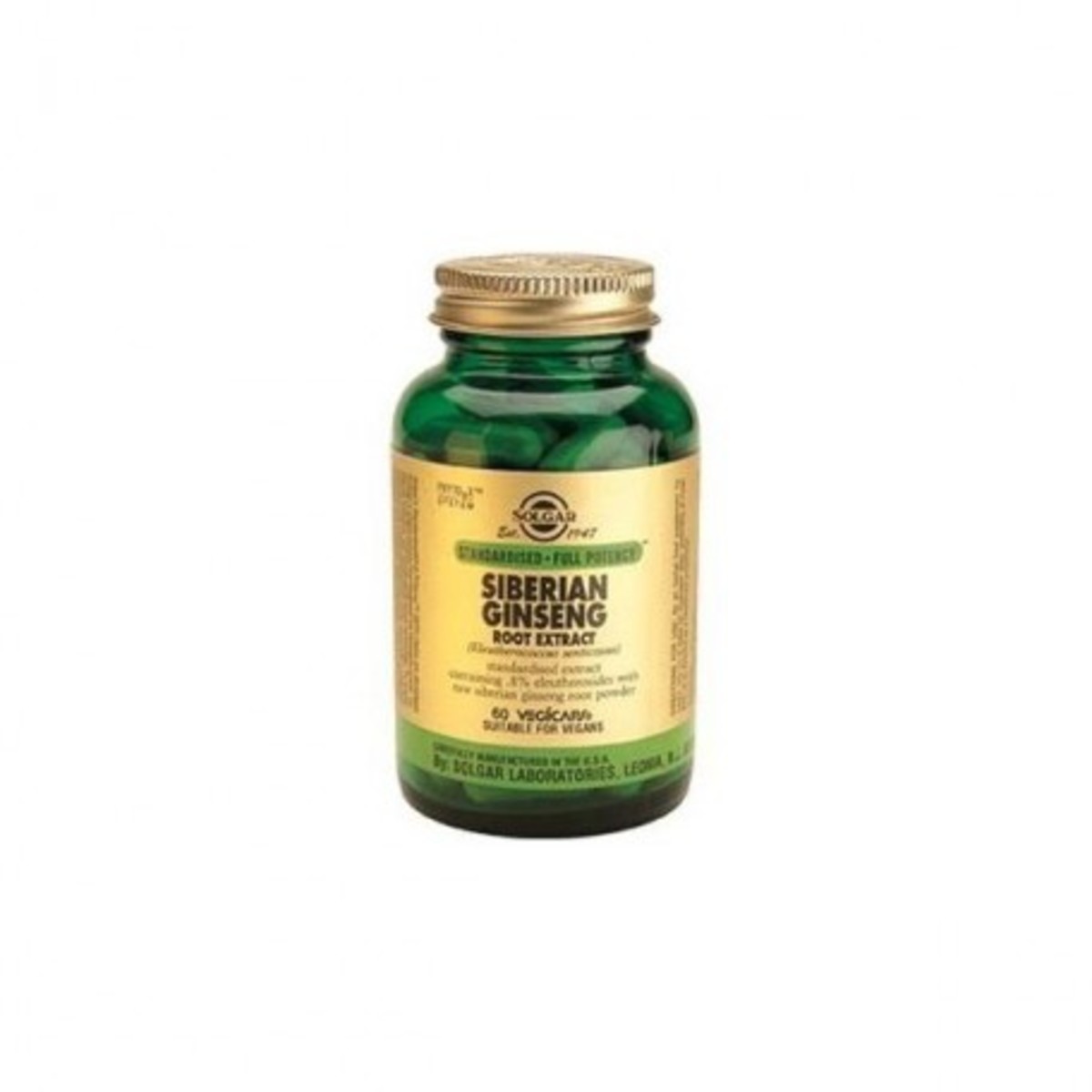 Ginseng Siberiano Raíz 60 cápsulas Solgar