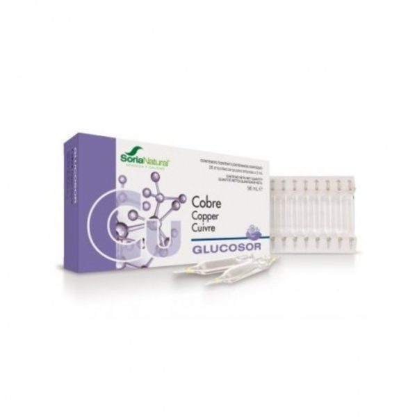 Glucosor Kupfer 28 Fläschchen von Soria Natural – 2ml
