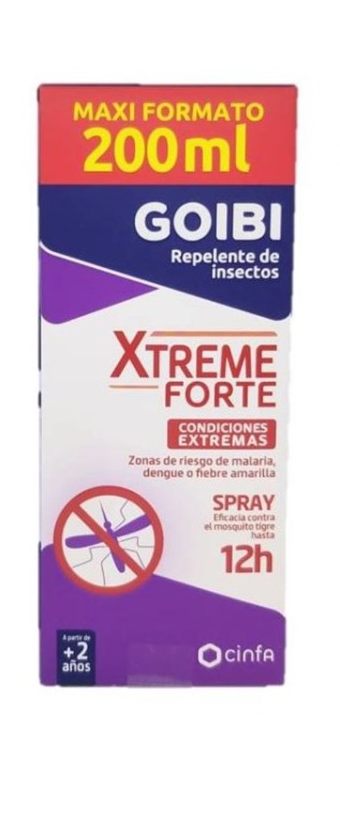 GOIBI Repelente de insectos Xtreme  Forte Maxi formato
