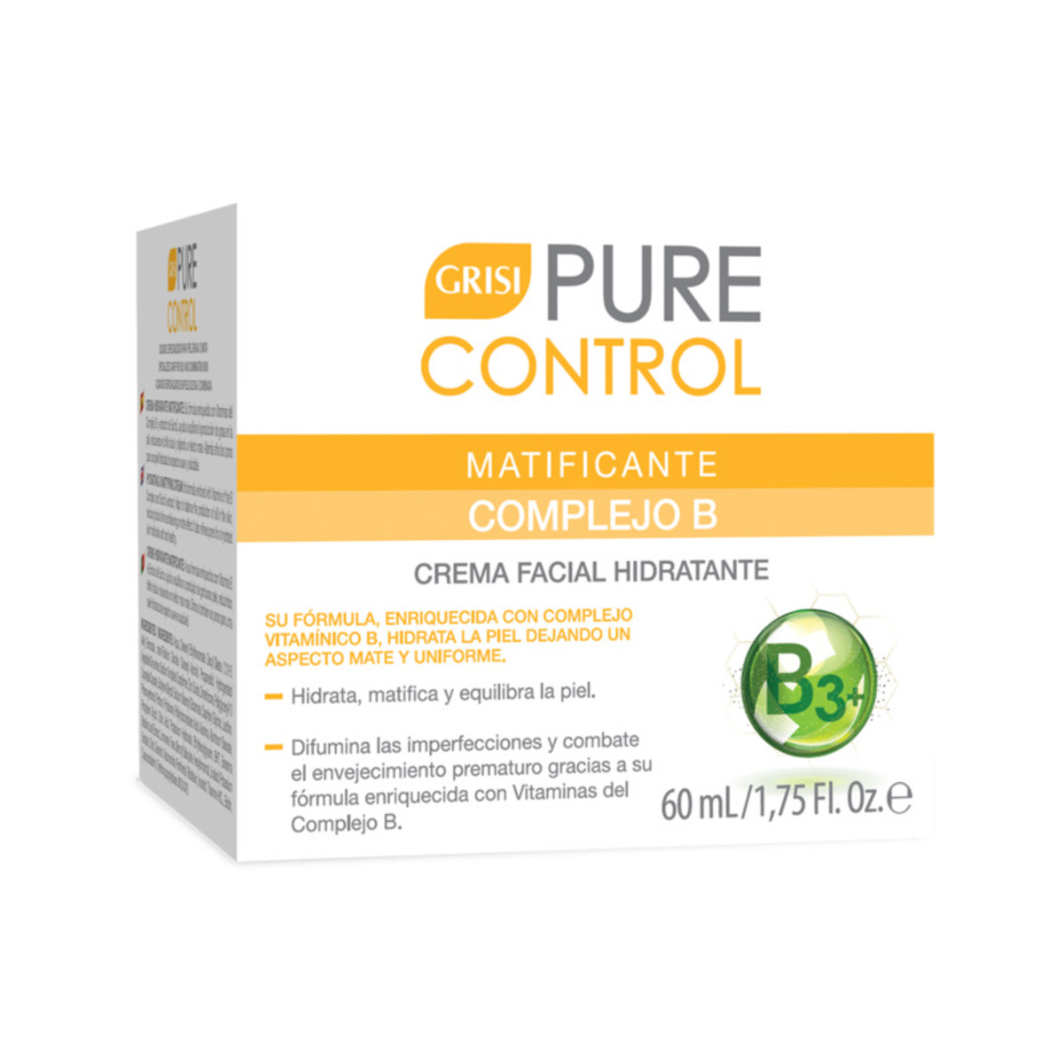 Grisi Pure Control Matificante Complejo B Crema facial hidratante – 60ml