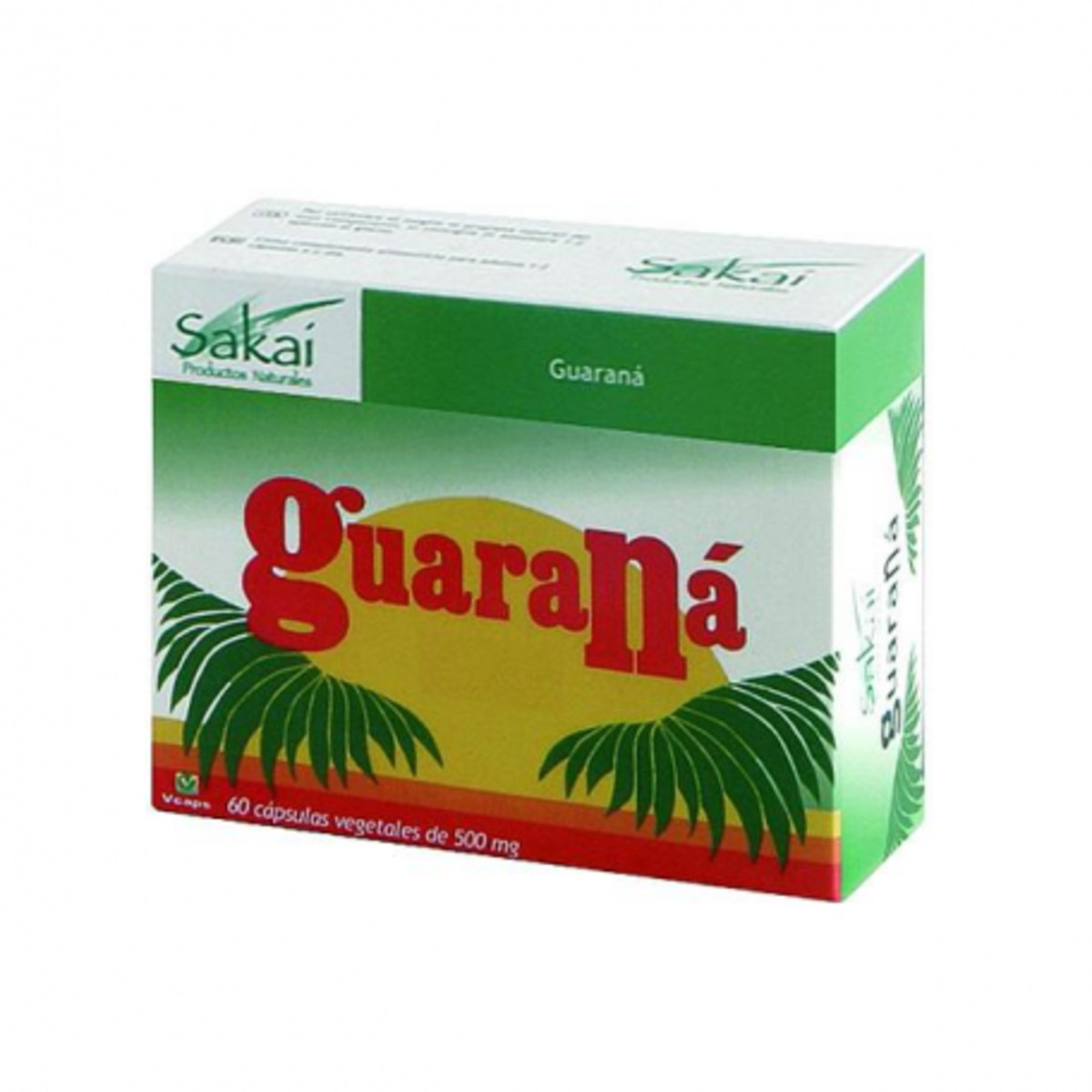 Guaraná 60 cápsulas 500 mg Sakai