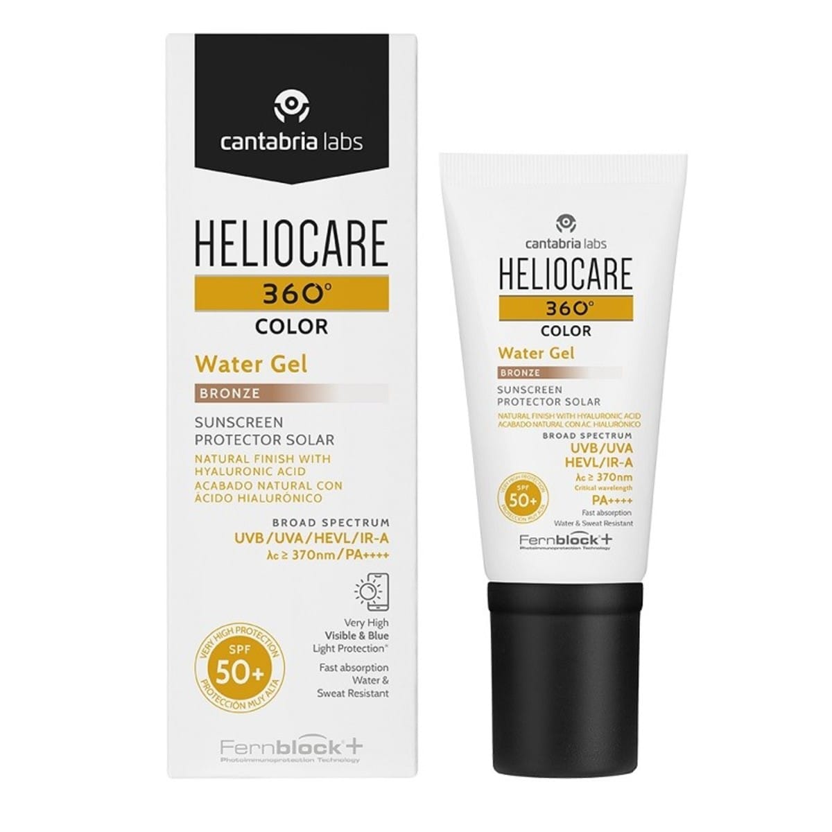 Protetor Solar Heliocare 360º Color Gel Água Spf 50+ 1 Embalagem Cor Bronze – 50ml
