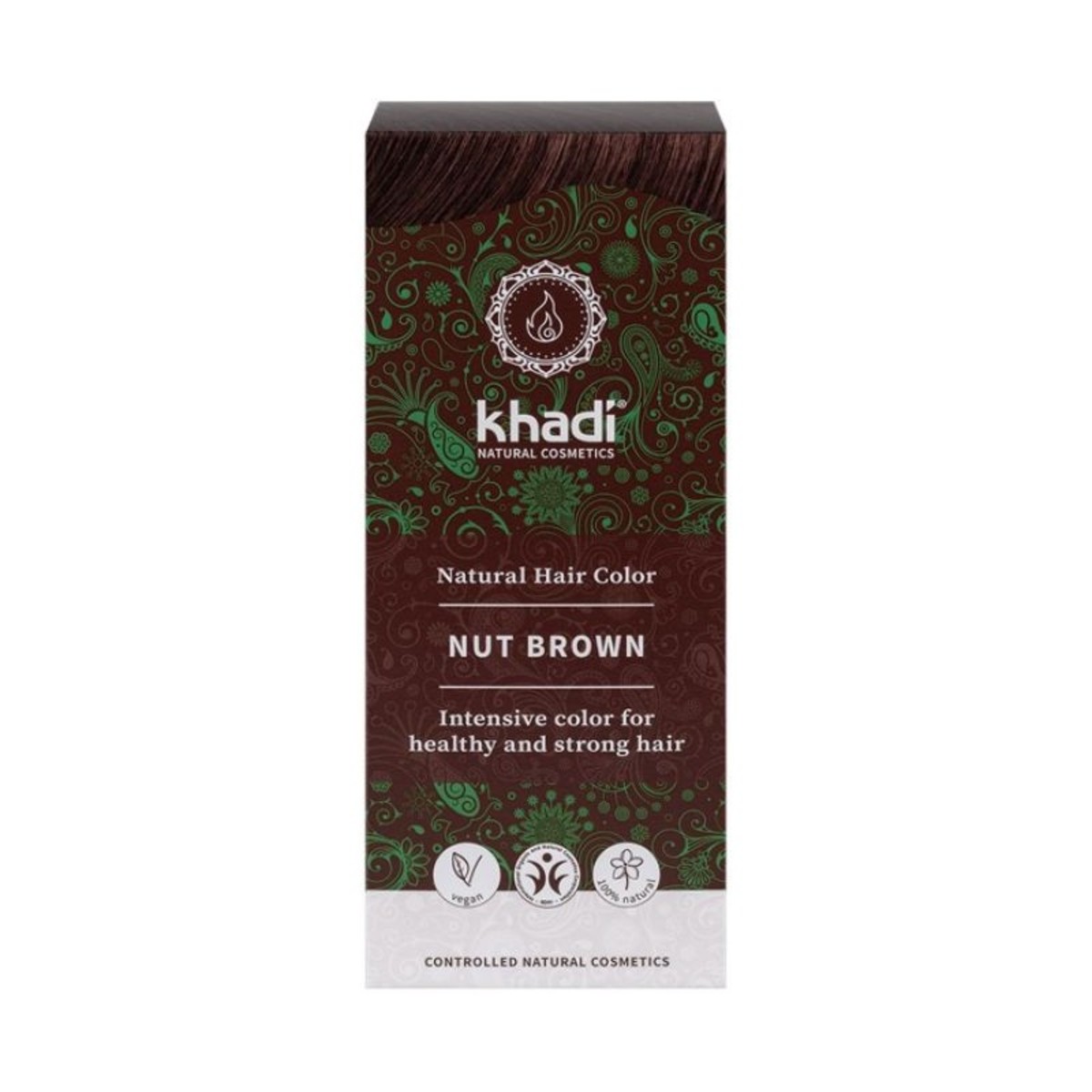 Henna Castaño Avellana Bio – Khadi – 100g