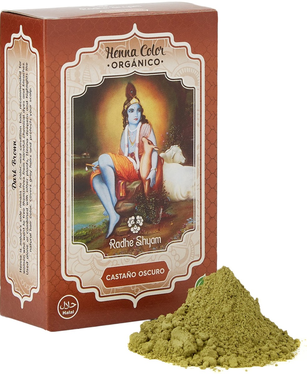 Henna Castaño Oscuro Polvo Radhe Radhe Shyam Spiritual Sky – 100g