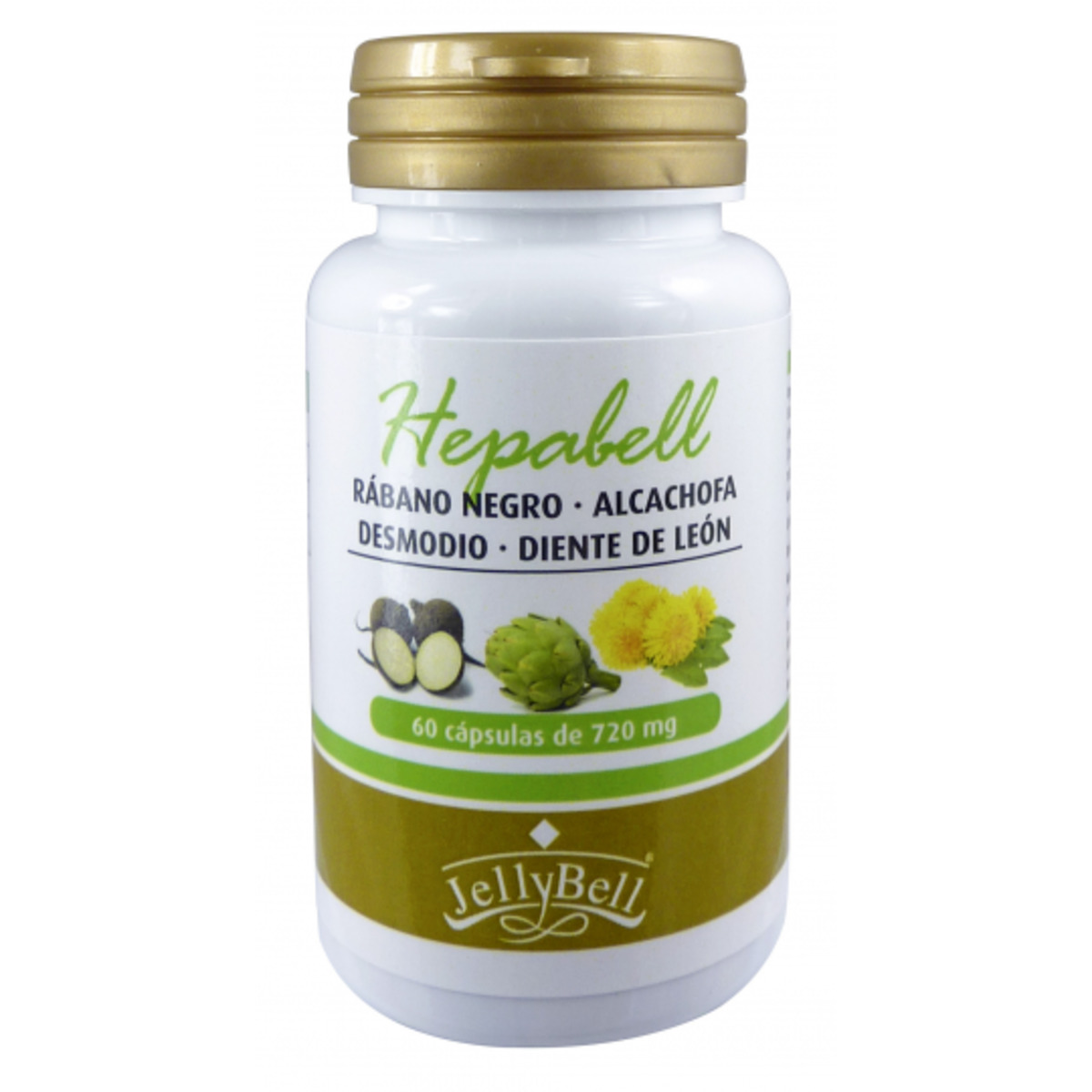 Hepabell 60 cápsulas de 720 mg JellyBell