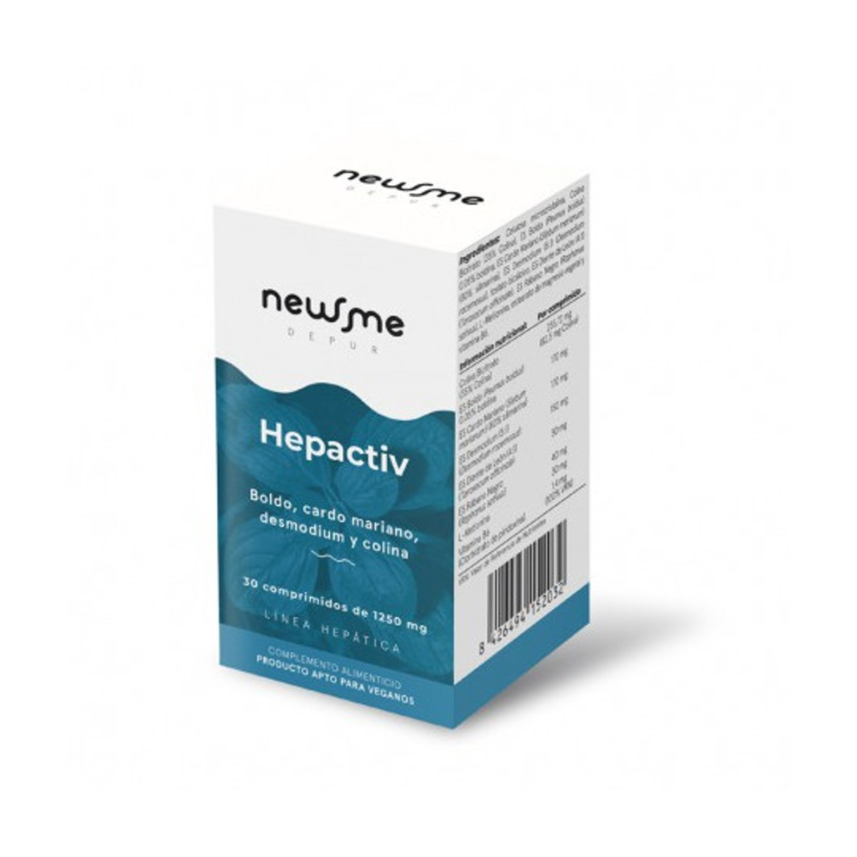 Hepcactiv Herbora 30 Cápsulas Cardo Mariano Boldo Colina