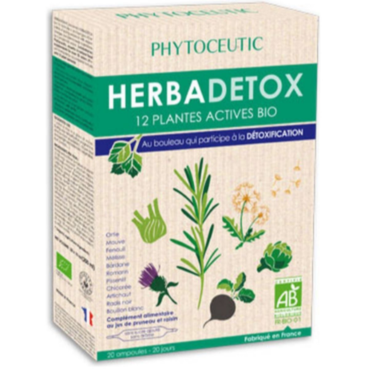 Herbadetox Bio 20 ampollas Phytocéutic