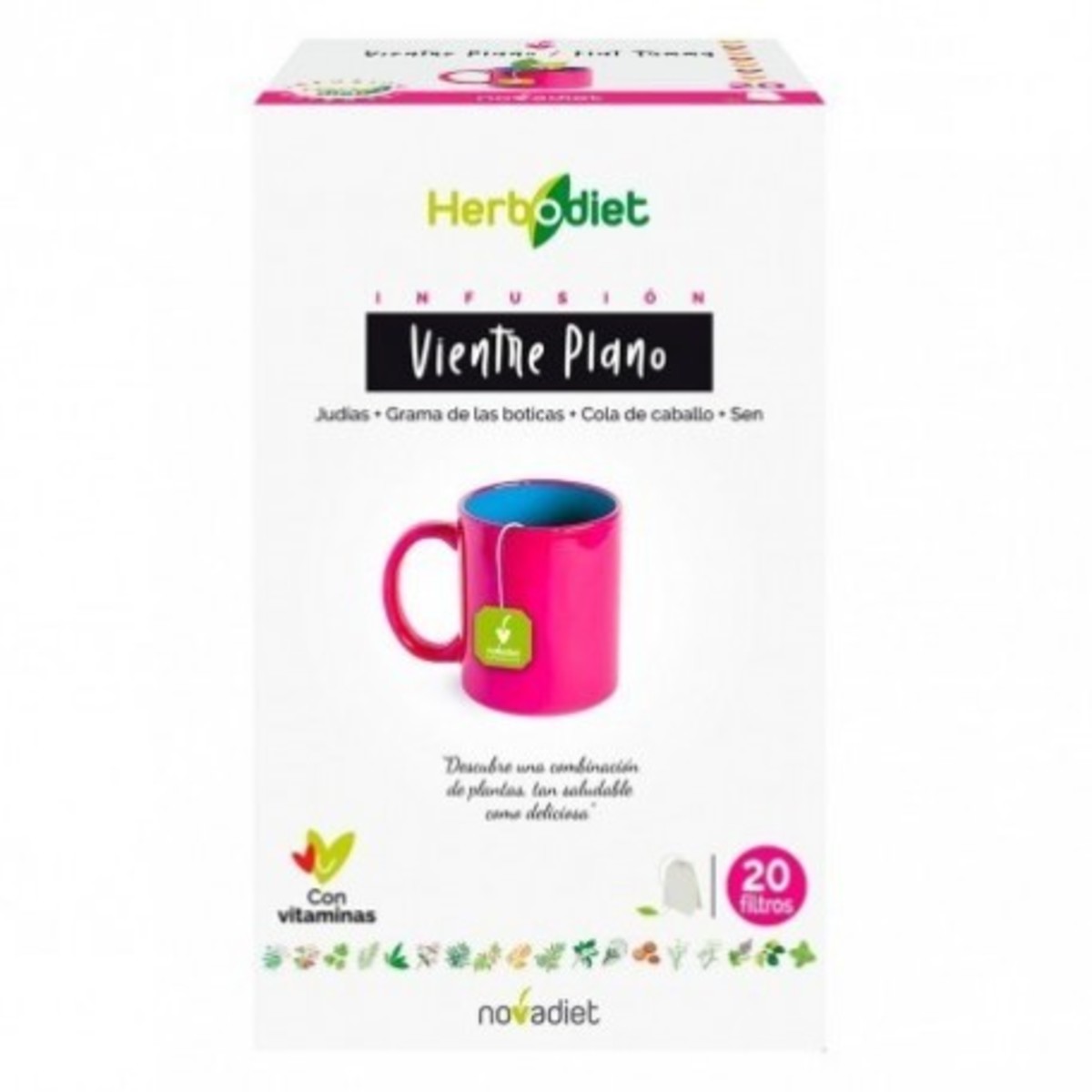 Herbodiet Vientre Plano 20 Filtros Novadiet