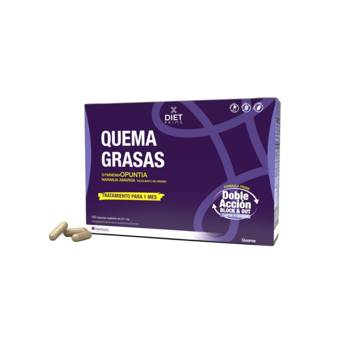 Herbora Quemagrasas 120 cápsulas
