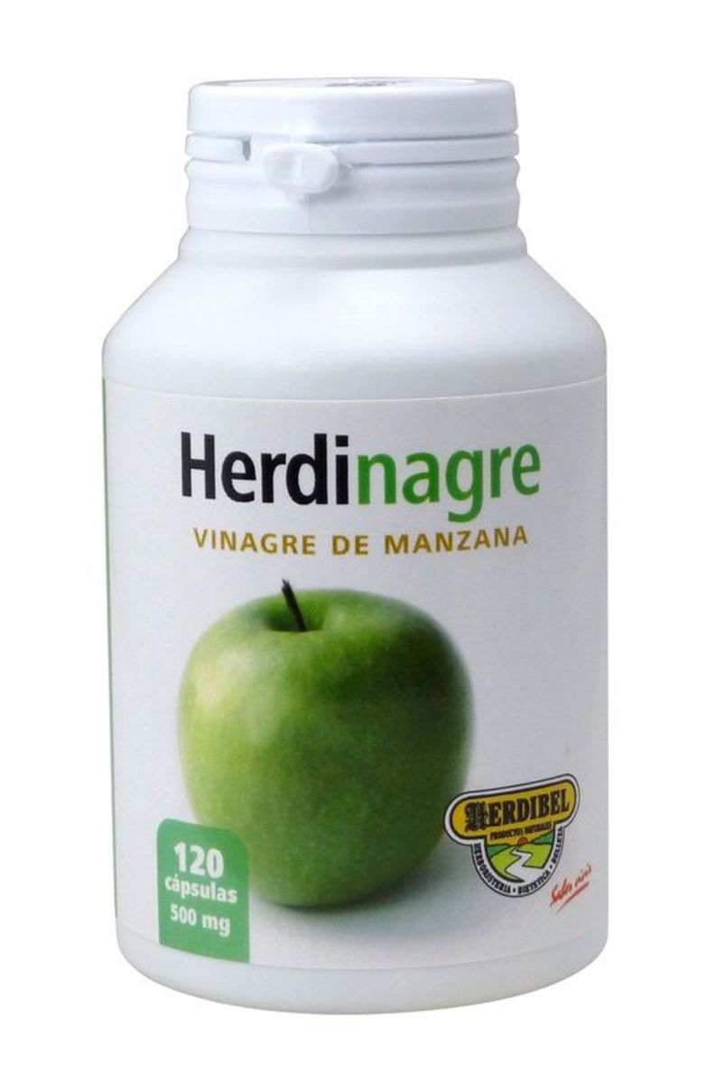 Herdinagre 120 Cápsulas Vinagre de Manzana 400 mg Herdibel