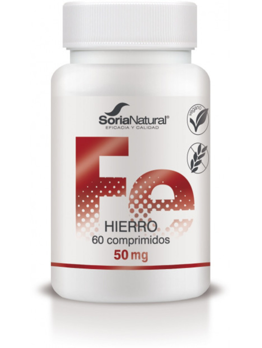 Hierro 1000 mg 60 Comprimidos Prolongada Soria