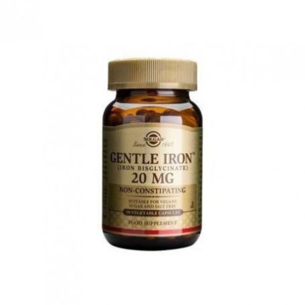 Fer Gentletm Fer Bisglycinate 90 Capsules Végétales Solgar