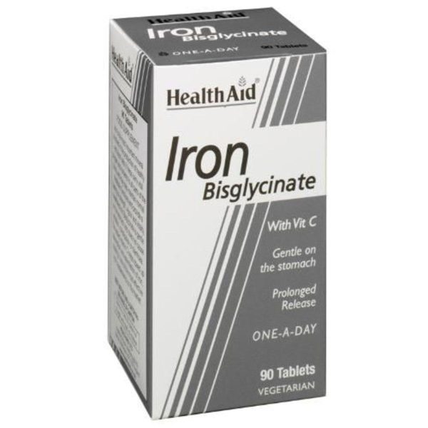 Ferro (Iron Bisglicinato + Vitamina C) 30 mg 90 Compresse Health Aid