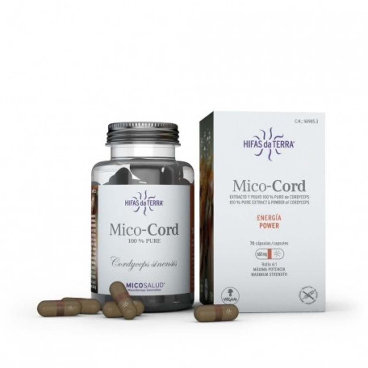 Hifas Da Terra Mico-cord Extracto De Cordyceps 70 Cápsulas