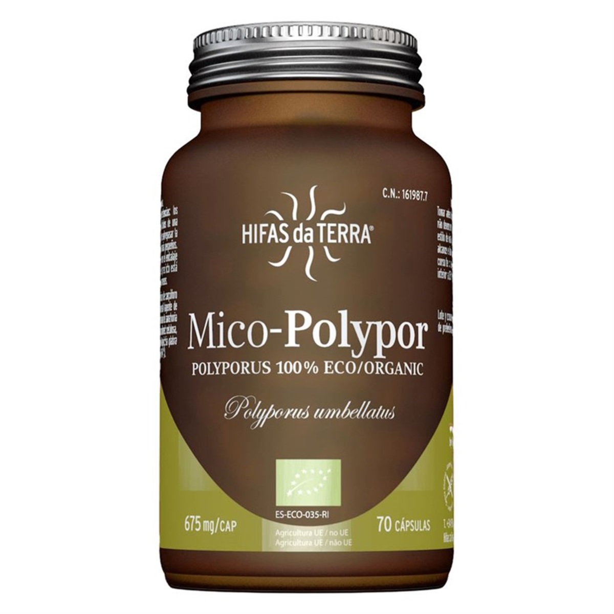 Hifas da Terra Mico-Polypor Extracto de Polyporus 70 cápsulas