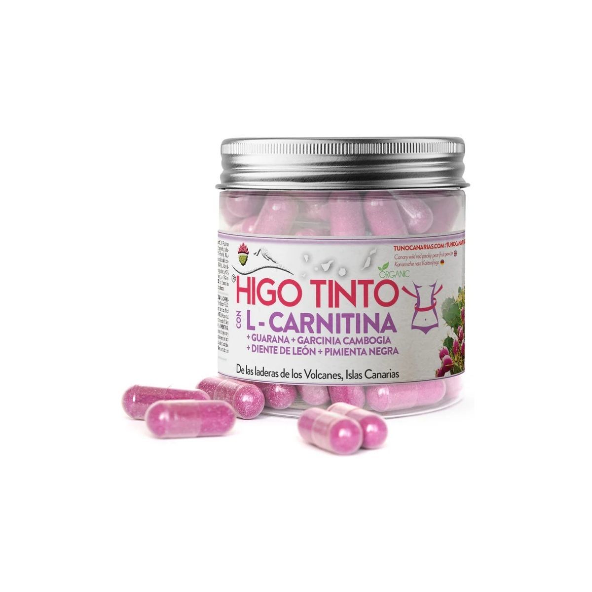 Higo Tinto L-Carnitina 90 Cápsulas Tuno Cana