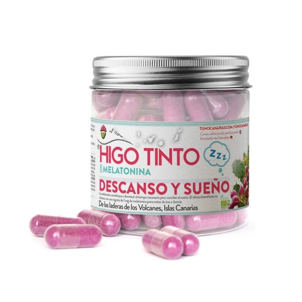 Higo Tinto Melatonina 90 Cápsulas Tuno Canário