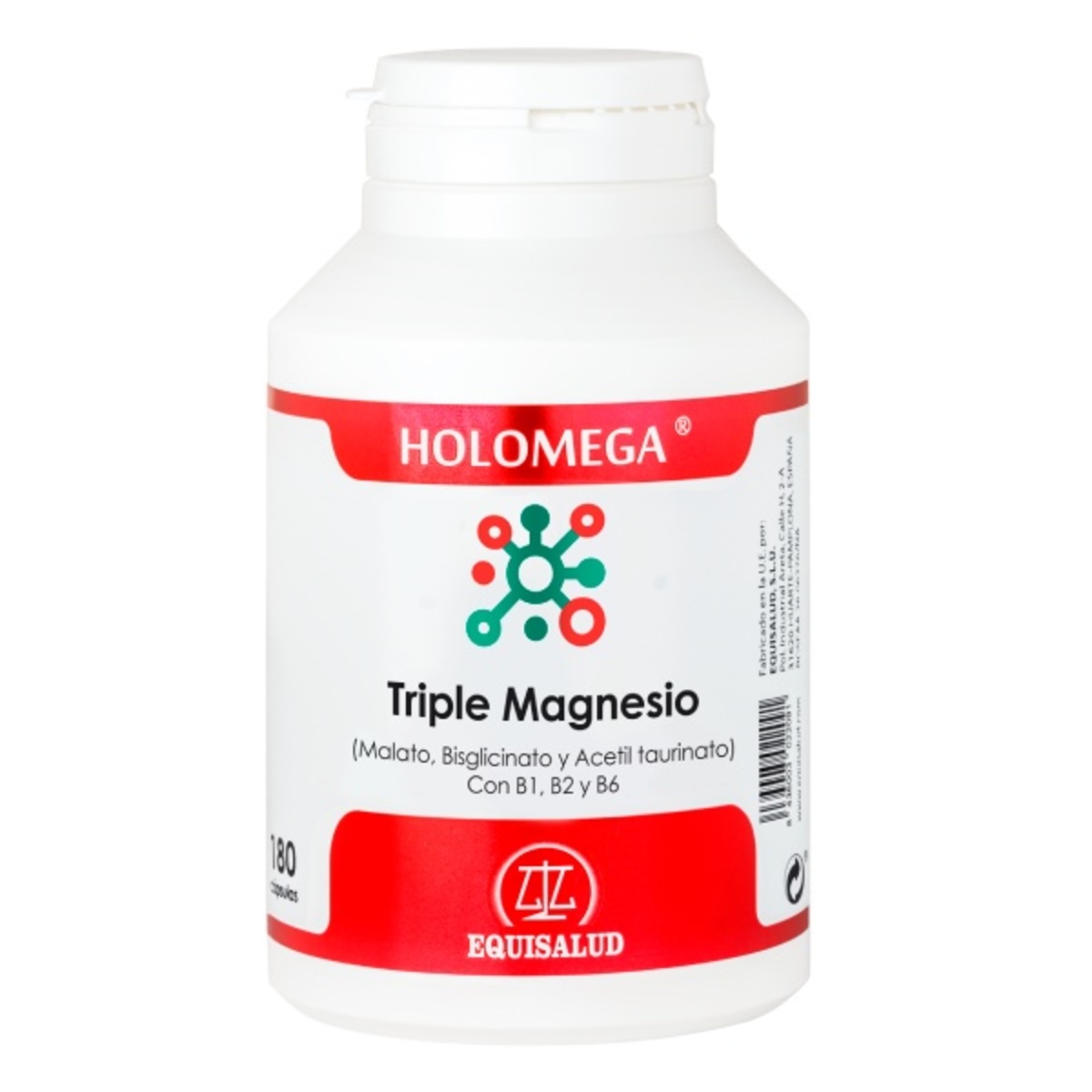 Holomega Triple Magnesio de Equisalud 180 cápsulas