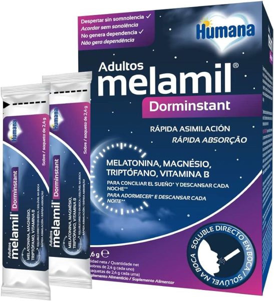 Humana Melamil Adulti Dorminstant sapore fragola – 24 bastoncini