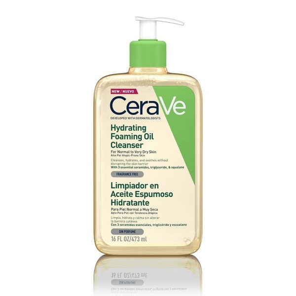 Nettoyant moussant hydratant à l'huile pour peau normale à très sèche Cerave – 473ml