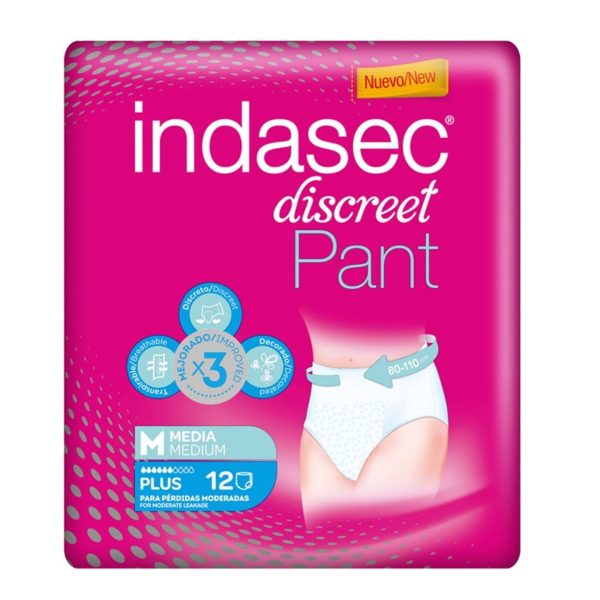 Indasec Discreet Pant Plus M maat 12 stuks