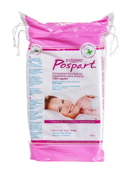 Indasec Wochenbett mit Flügeln 10 Stück