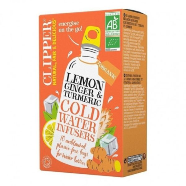 Infuso freddo con Limone, Zenzero e Curcuma Bio 10 Uds Cupper