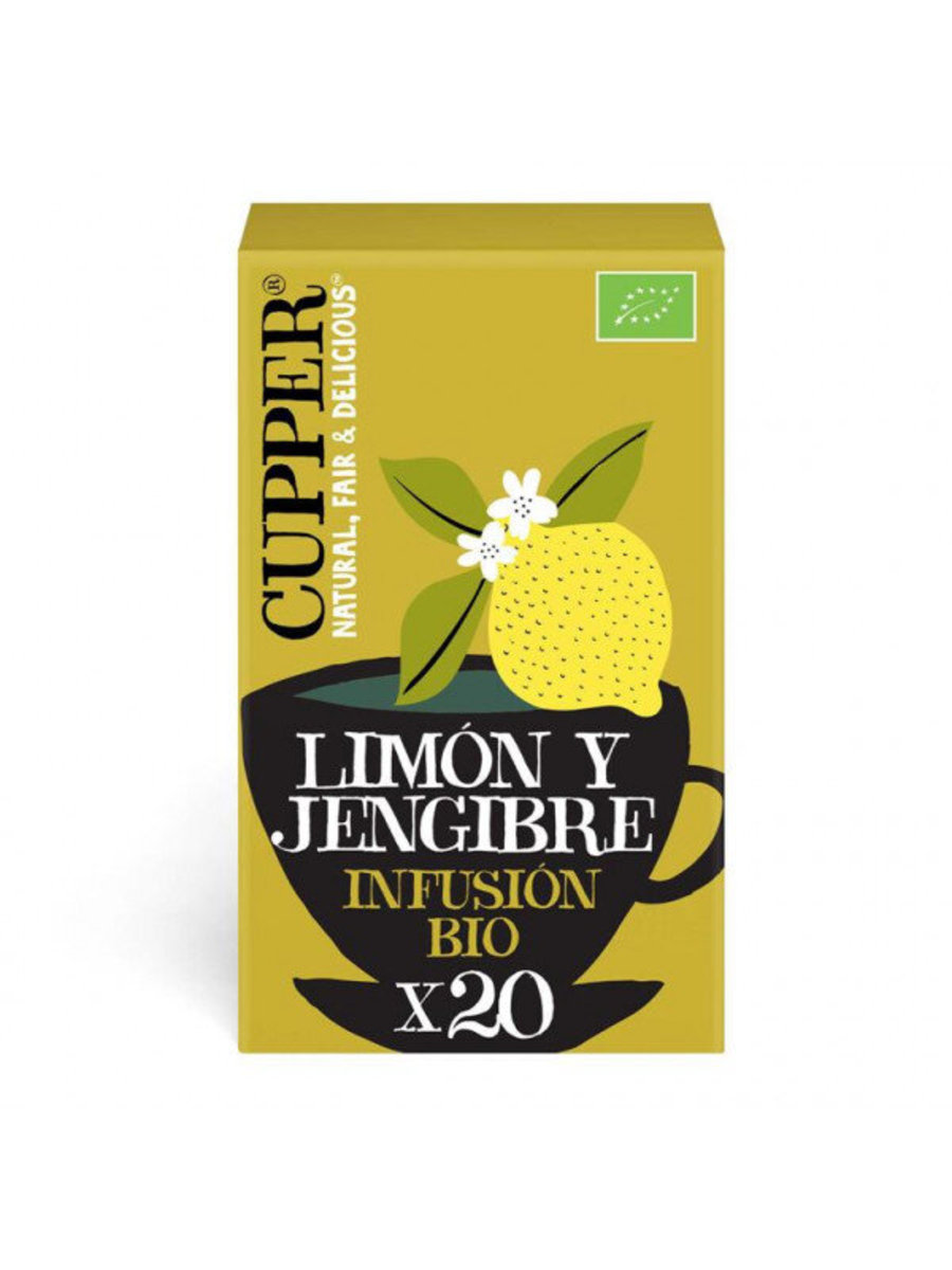 Infusión Ginger Supreme Bio 20 bolsas Cupper