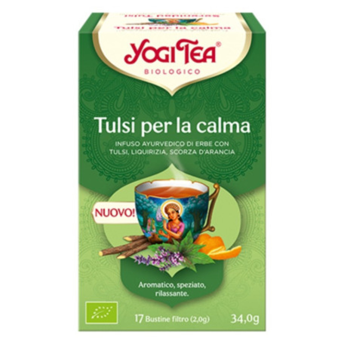 Infusion Serenidad Tulsi 17 Bolsitas Bio YogiTea