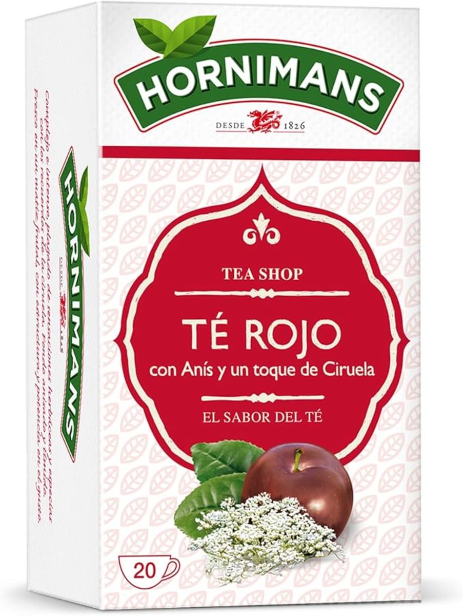 Infusion Té Rojo Ciruela 20 sobres Bedar