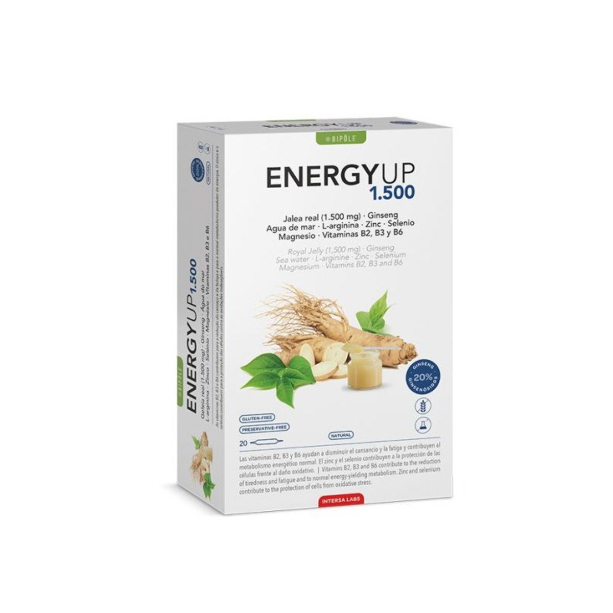 Intersa Energy Up 1500 20 ampollas