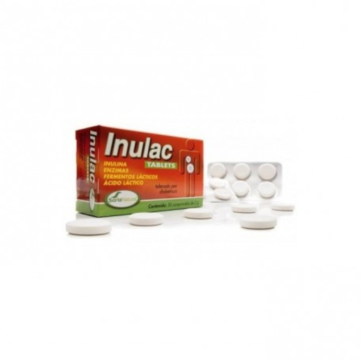 Inulac Tablets 30 Compimidos de 2 g Soria Natural