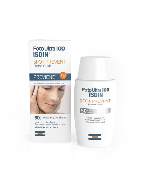 Isdin fotoultra 100 fotoprotector spot prevent fusion fluid SPF 50+ 50ml