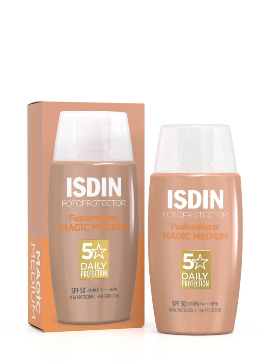 Isdin fusion water Magic color medium SPF 50+ 50ml