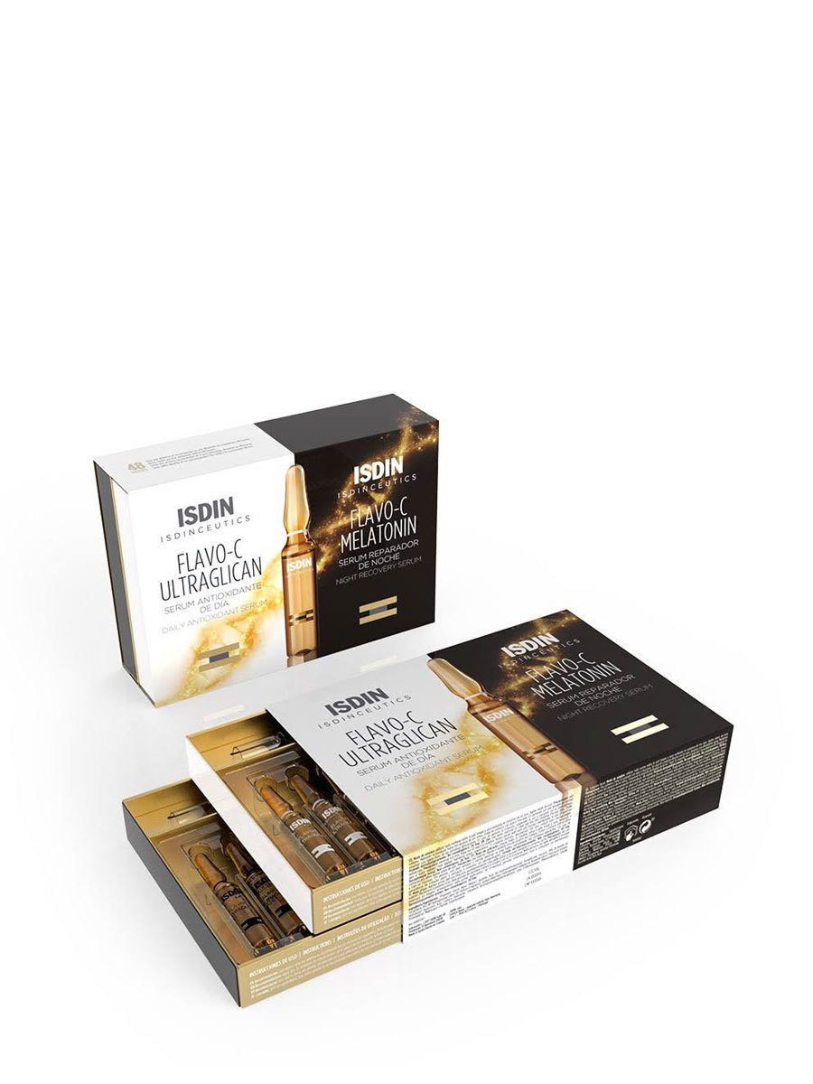 Isdin Isdinceutics Flavo-C 10 ampollas día 10 noche