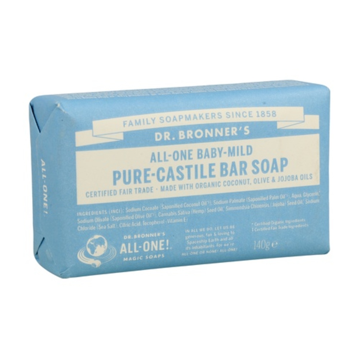 Jabón en Pastilla para Bebés – Neutral Dr. Bronners – 140g