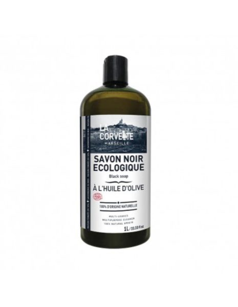 Schwarze Flüssigseife Olive 1 Liter La Corvette