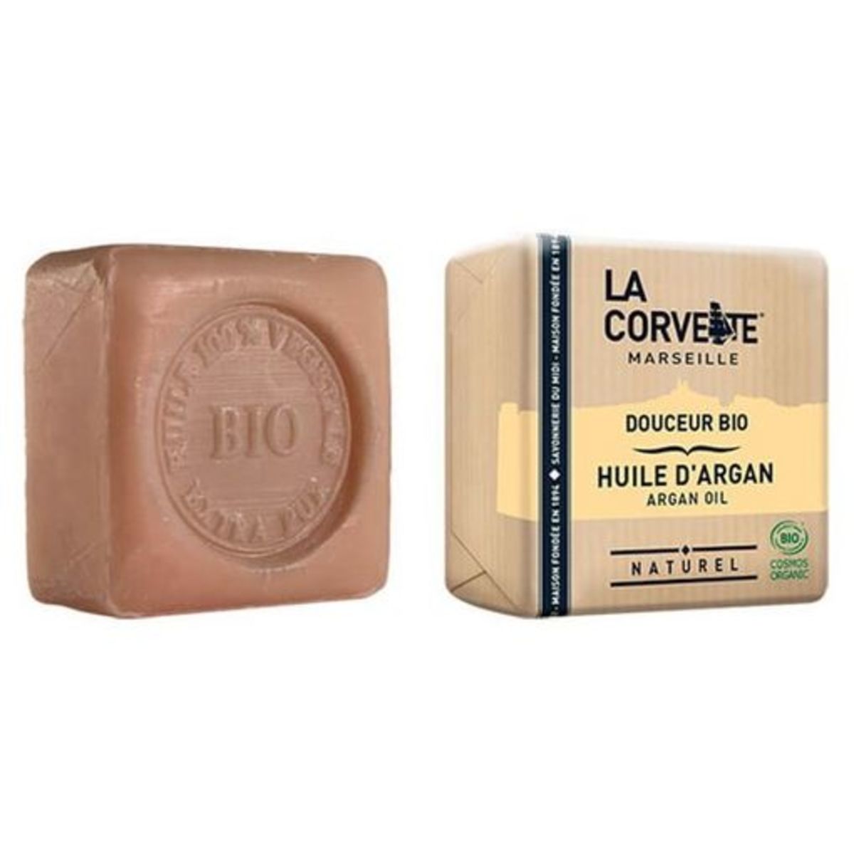 Jabón Pastilla Aceite De Argan Bio La Corvette – 100g