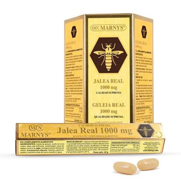 Königliches Gelee Lecithin 1000 mg 30 Perlen Marnys