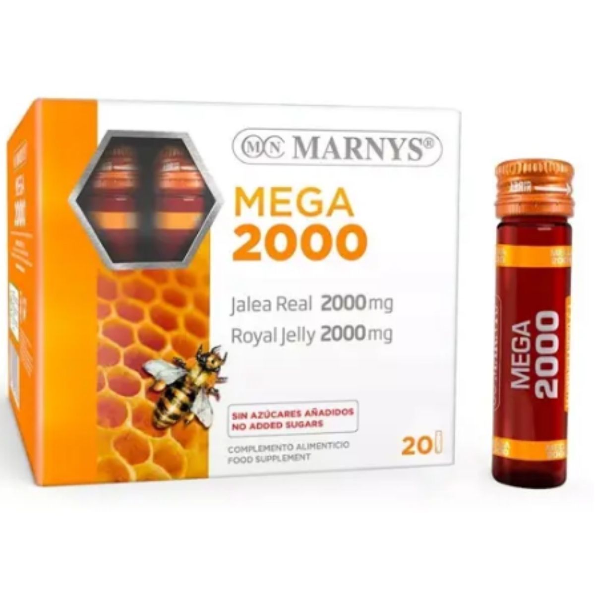 Jalea Real Mega 2000 x 20 Viales Marnys – 10ml