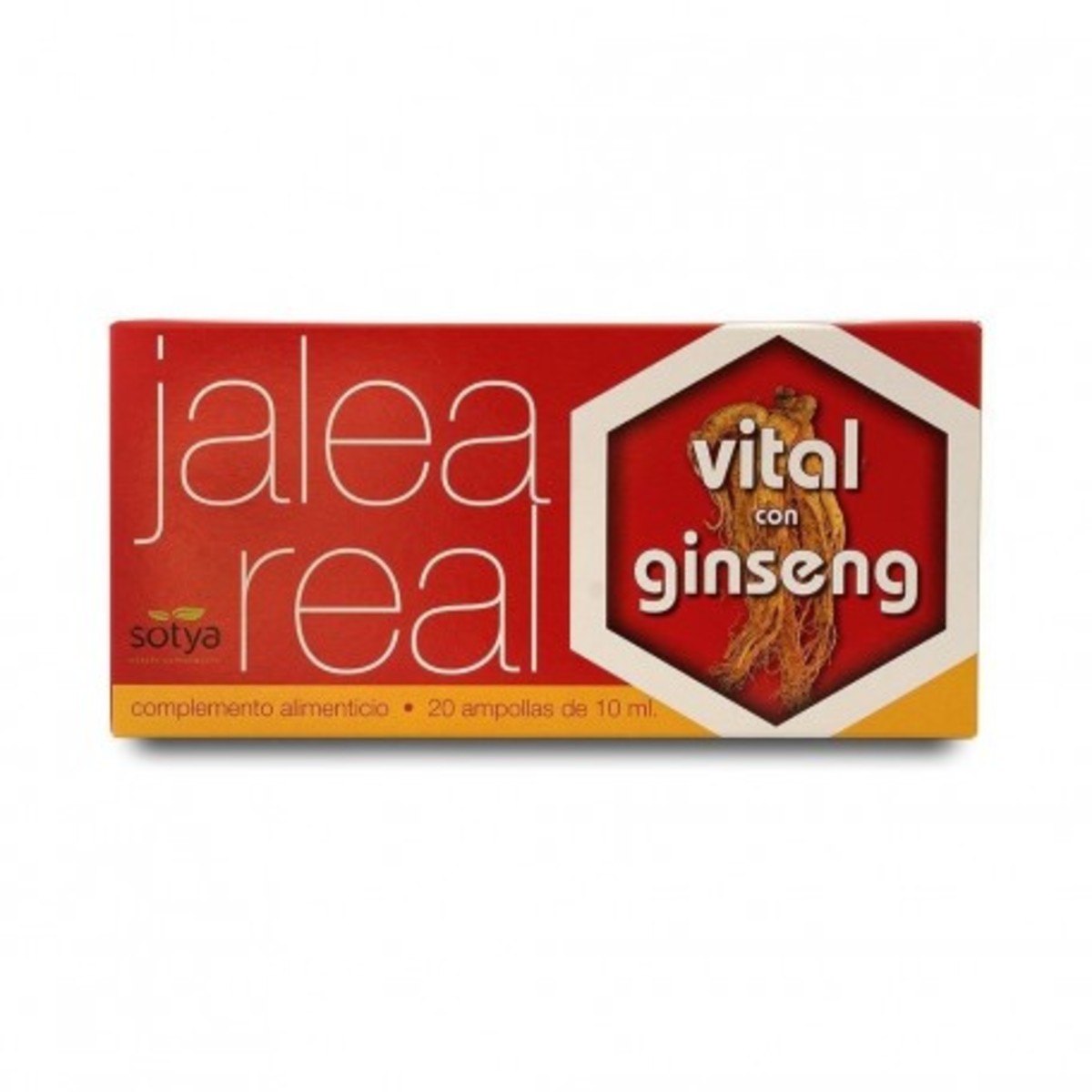 Jalea Real Vital con Ginseng ampollas 20 unidades Sotya – 10ml