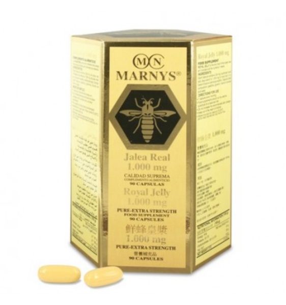 Königliches Gelée und Lecithin ohne Titandioxid 90 Kapseln Marnys