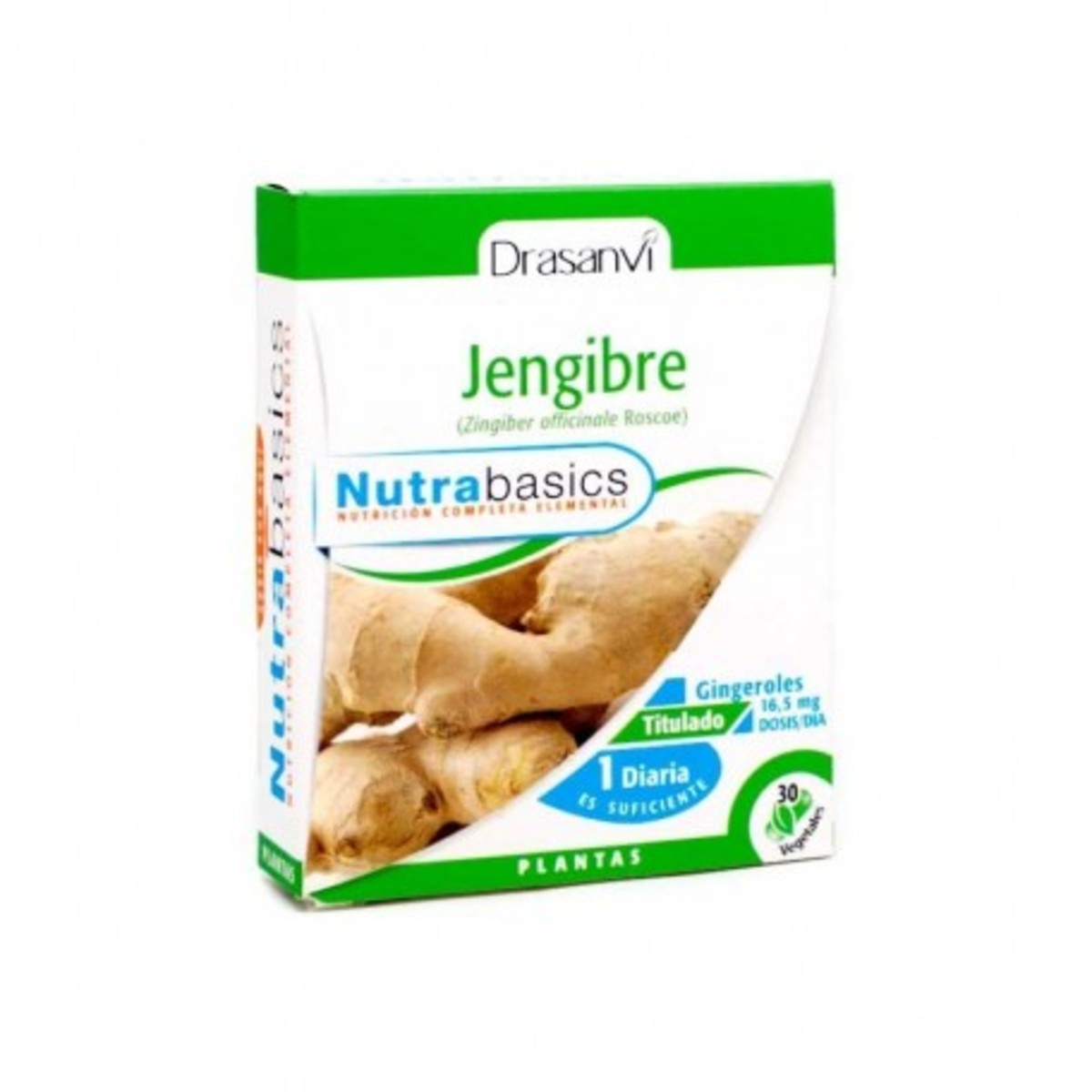 Jengibre 30 Cápsulas Nutrabasics Drasanvi