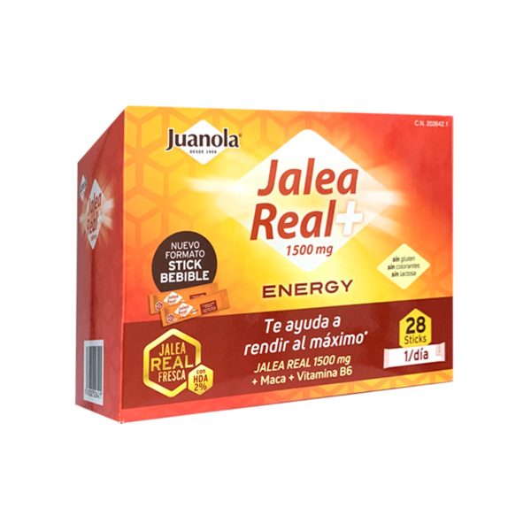 Juanola Gelée Royale+ 1500 mg Énergie 28 sticks
