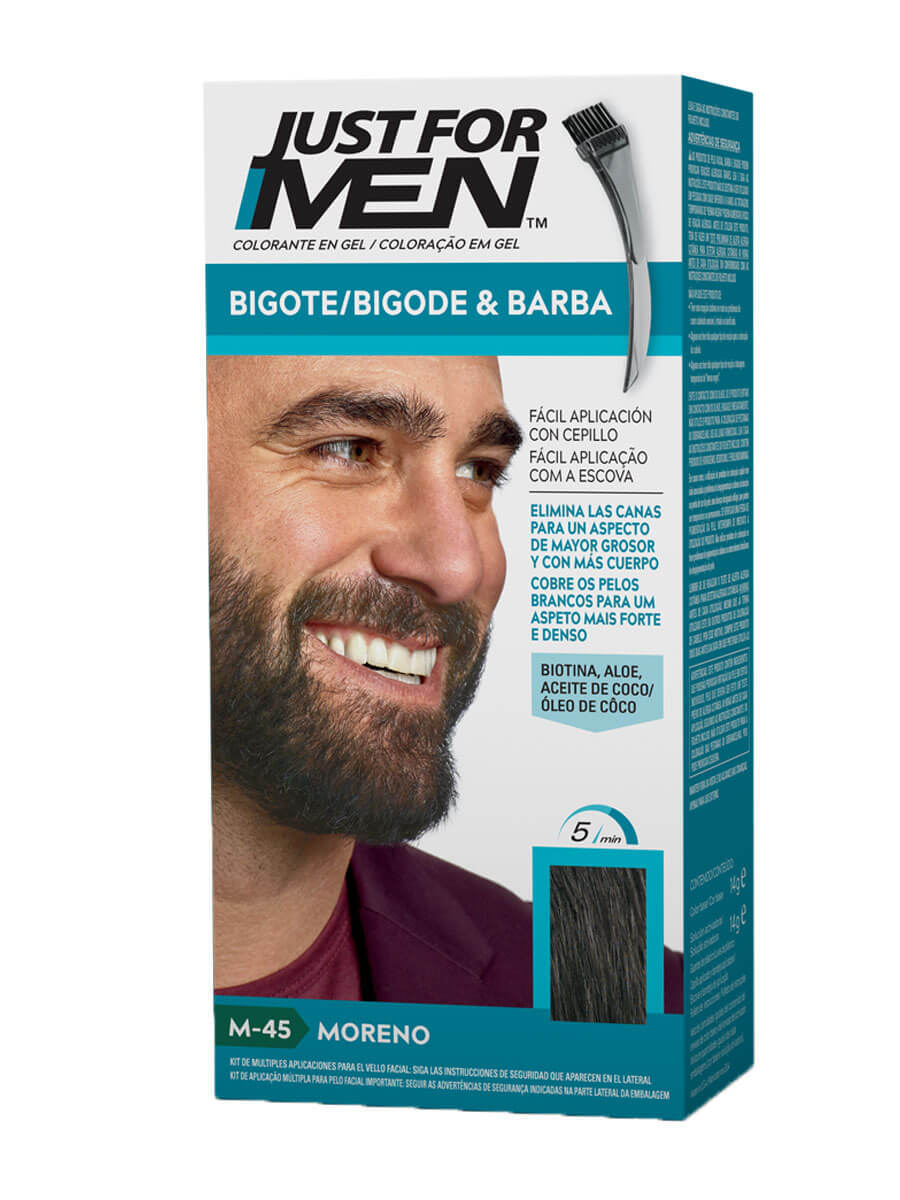 Just for men bigote y barba m 45 moreno