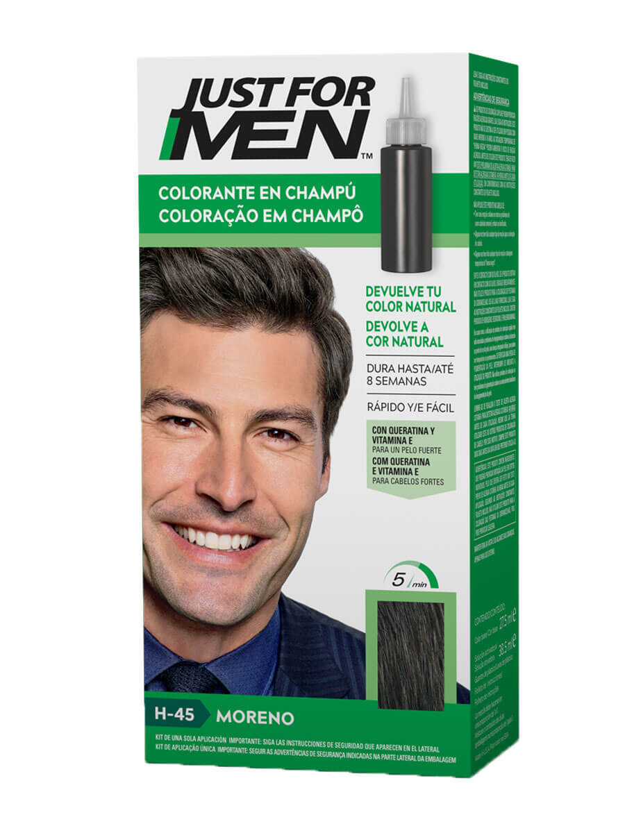 Just for men champu colorante h-45 moreno