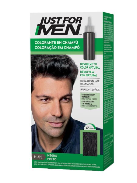 Just for men Farbshampoo h-55 schwarz
