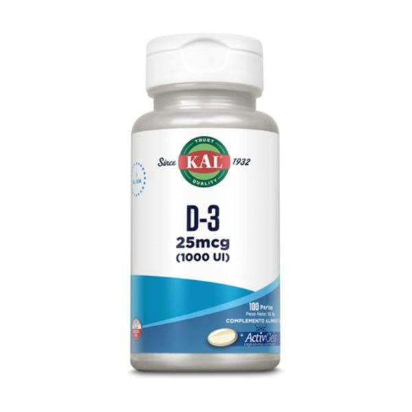 Kal D-3 25 mcg 1000UI 100 perles